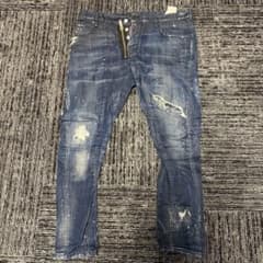DSQUARED2 デニムパンツ ダメージ加工 ペイント50 - メルカリ
