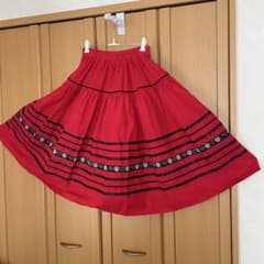 AURORA フォークダンス フレアスカート ペルー製 - メルカリ