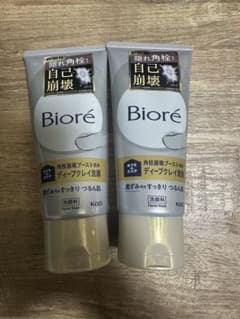 【新品・未使用】Biore おうちdeエステ ディープクレイ洗顔 2本セットのサムネイル