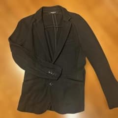 1PIU1UGUALE3 ブラック ニットジャケット