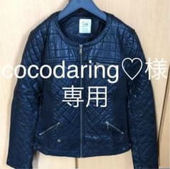 ZARAノーカラーレザージャケットLのサムネイル