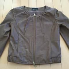 INDIVI ラム革 ライダージャケットのサムネイル