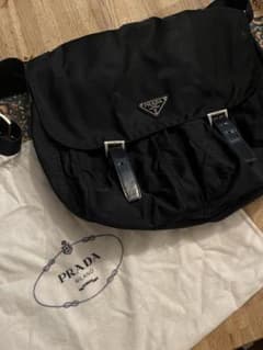 PRADA/ショルダーバッグ/汚れ有り/ブラックのサムネイル