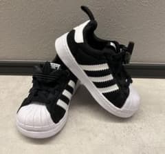 adidas SUPERSTAR キッズスニーカー ブラックのサムネイル