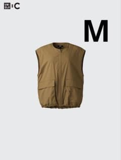 UNIQLOC ユニクロC フルジップベスト　ブラウン　Mのサムネイル