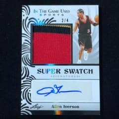 Allen Iverson アイバーソン Leaf /4 Auto Patch - メルカリ