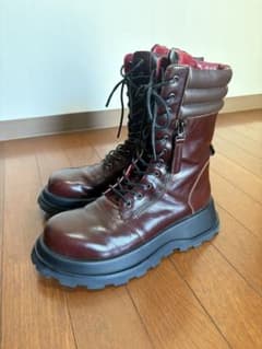 MANAレースアップブーツ ボルドー 厚底２５〜26㌢程度 MANAレースアップブーツ ボルドー 厚底25〜26㌢程度 - メルカリ