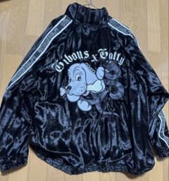 GIBOUS×GALFY ベロアトラックジャケット セットアップ L 中型犬のサムネイル