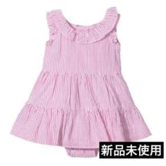 ラルフローレン ベビー ピンクストライプ ワンピース ドレス80㎝ 12Mのサムネイル