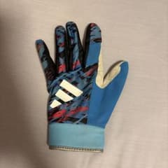 adidas 守備用手袋 ブルー 左手 - 4