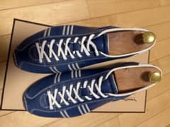 Santoni レザースニーカー ブルーのサムネイル