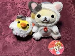 리락쿠마 한가로이 고양이 인형 세트 신품 태그 첨부