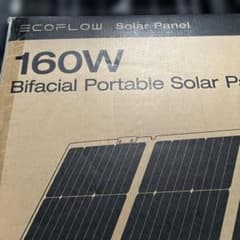 EcoFlow 160W ソーラーパネルGen2 両面 防災 車中泊(E2) - メルカリ