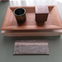 茶道具 表千家 七事式 香盆（桑） 聞香炉 重香合 香道具セット - メルカリ