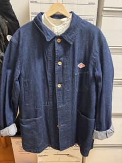 ダントン　デニムカバーオール　42 DANTON ダントン デニムカバーオール ジャケット サイズ42 インディゴ