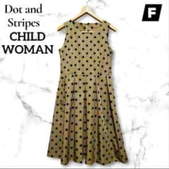Dot＆Stripes CHILD WOMANノースリーブ ドット柄 ワンピースのサムネイル