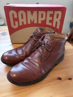 【美品】CAMPER カンペール 革 チャッカブーツ ガムソール 42 茶 数回使用のみ]CAMPER 1913 チャッカブーツ ブラウン EU42 - メルカリ