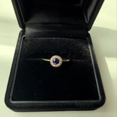 tatsuo nagahata タツオナガハタK10サファイアリング 10号 - メルカリ