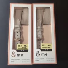 【2個セット】Apple Watch用 &me ソフトレザーバンドのサムネイル