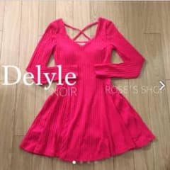 Delyle NOIR リブニットフレアワンピのサムネイル