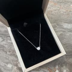 新品未使用 鈴木亜美 しーちゃん ダイヤモンドネックレス プラチナ 一