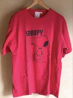 【ユーズド】スヌーピーTシャツ レッド フリーサイズ
