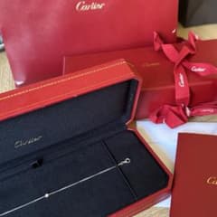 カルティエ　ダムール　ホワイトゴールドブレスレットのサムネイル