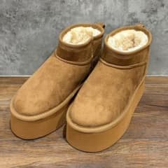 新品未使用 attagirl アタガール 厚底 ムートンブーツ M ファー 新品
