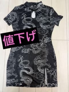 SHEIN Mサイズ　ブラックチャイナドレスのサムネイル