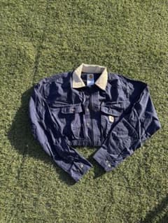 Carhartt リメイク 短丈 y2k ネイビー ジップアップのサムネイル