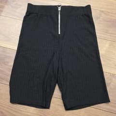 IRIS フロントジップ ショートパンツ ブラック Mのサムネイル