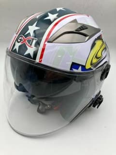 GXT ジェットヘルメット　イーグル星条旗柄　Mサイズ57-58サイズ GXT ジェットヘルメット イーグル星条旗柄 Mサイズ57-58サイズ | Mercari