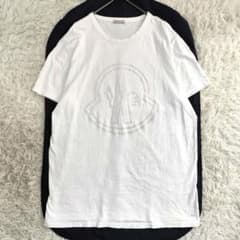 24361✨モンクレール ビッグロゴフロッキープリントTシャツ 白 ホワイト 24361✨モンクレール ビッグロゴフロッキープリントTシャツ 白