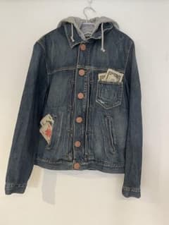 FAKE LONDON GENIUSフード付きデニムジャケット Gジャン FAKE LONDON GENIUSフード付きデニムジャケット Gジャン - メルカリ