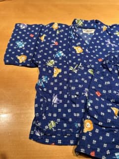 数回着用　HOT BISCUITS MIKI HOUSE 甚平 80cm 昆虫のサムネイル