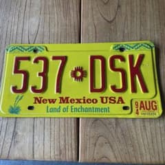 ★80sニューメキシコ州 ナンバープレート NewMexico ビンテージ 希少のサムネイル