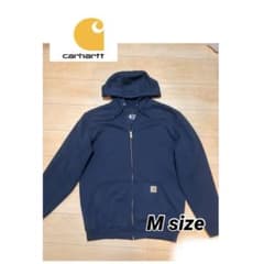 Carhartt カーハート ジップパーカー ネイビー M 美品のサムネイル