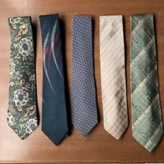 商品名： 【シルク100%】メンズ ネクタイ 5本 まとめ売りのサムネイル