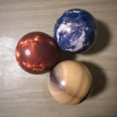 惑星 ミニチュアボール 3種セット ガチャ　ムギュッとコズミックボールのサムネイル