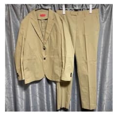 希少 50 メゾンスペシャル 洗えるテックスーツ セットアップ ベージュ