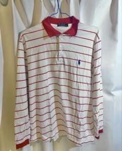 Polo Ralph Lauren 長袖ポロシャツ 古着 アメカジ ボーダーのサムネイル