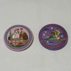 ディズニー刺繍缶バッジ ビスケット わんわん物語 アラジンのサムネイル