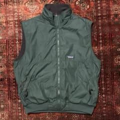 美品 90s Patagonia シェルドシンチラベスト L ブルー パタゴニア