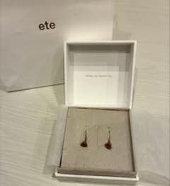 ete ハートストーン ピアス アクセサリー - メルカリ