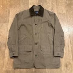 old gap カバーオール　ハンティングジャケット 襟コーデュロイ　ダック old gap カバーオール ハンティングジャケット 襟コーデュロイ ダック