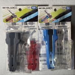 BX-41 BX-42 ラバーカスタムグリップ ガンメタ ブルー セット - メルカリ