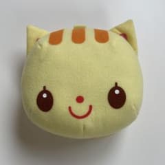 【新品】猫型 DVD・CD収納ケース イエローのサムネイル