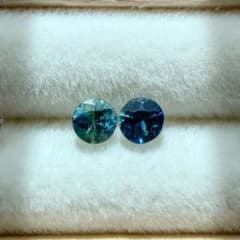 ✧マダガスカル産 天然石 加熱ブルーサファイア 3.0mm✧　ピアス　ステンレスのサムネイル