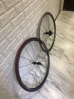 Shimano 105 完組ホイール 11速 黒赤 Shimano 105 完組ホイール 11速 黒赤 - メルカリ