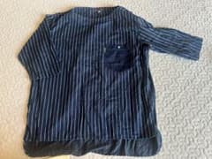 BLUE BLUE（ブルーブルー）インディゴカラーのストライプ柄シャツのサムネイル